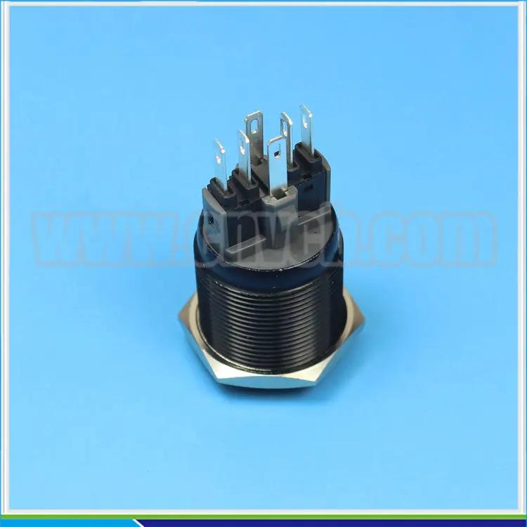 2511Z latching 25mm lighted vandal proof Push Button Switch 12v ring LED illuminated switch IP67 Metal | Обустройство дома