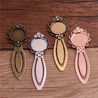 2pcs 20mm inner size five color vintage style handmade bookmark cabochon base cameo setting 2883mm