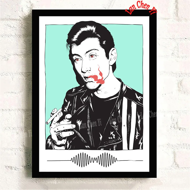 Золотой Arctic Monkeys музыкальная группа с белым покрытием бумажные плакаты Современная живопись плакаты настенные художественные картины для украшения гостиной - Цвет: Золотой