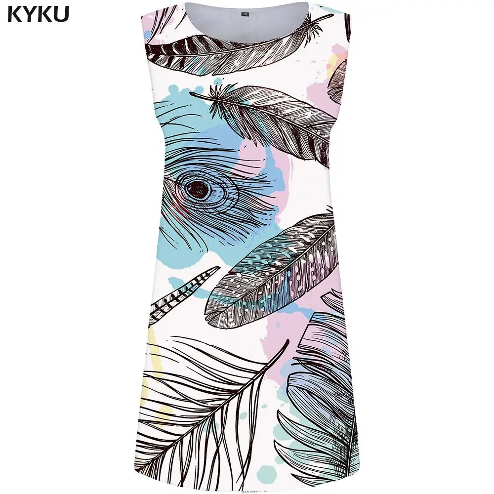 Ladies Dress 18 KYKU Брендовое платье для женщин, Белый сарафан, сексуальные готические женские платья, платья с 3d принтом, вечерние платья, винтажная Женская одежда, летняя - Цвет: Ladies Dress 18