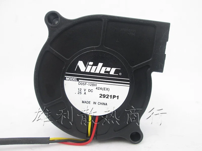 3-проводной Вентилятор охлаждения сервера Nidec D05F-12BH DC 12V 0.23A