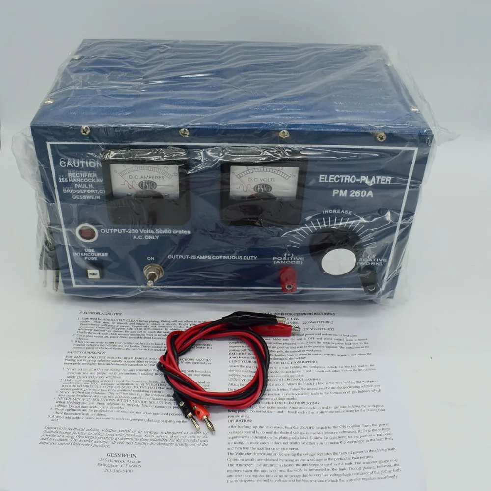 30A Платиновые украшения Платер гальванических выпрямителя 220V серебряное и