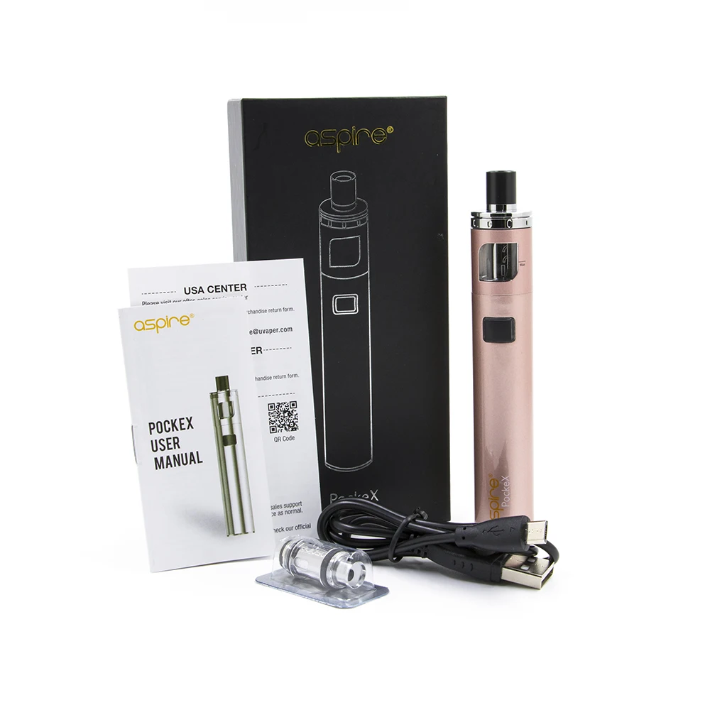 Оригинал бренда &quotAspire pockex&quot Карманный AIO комплект с батареей 1500 мАч лучший MTL vapor
