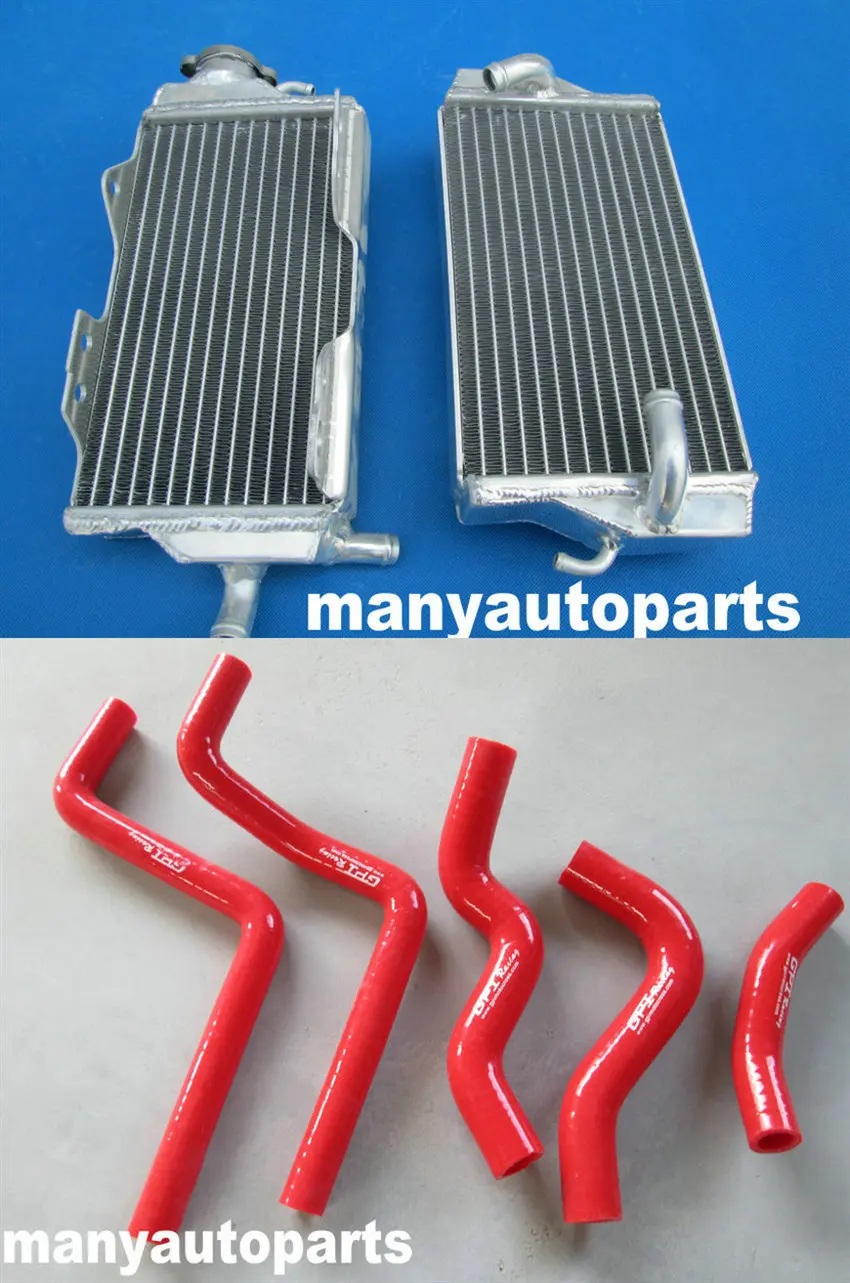 GPI для Honda CR125/CR 125 R/CR125R 2 тактный 2000 2001 Радиатор из алюминиевого сплава и красный