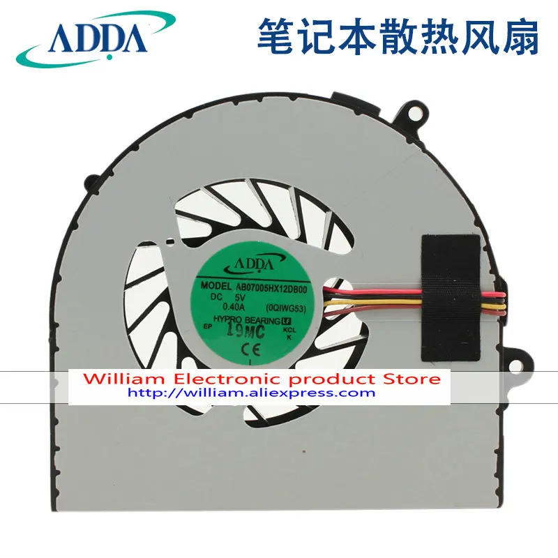 

New Original ADDA AB07005HX12DB00 5V 0.40A for Lenovo notebook CPU fan