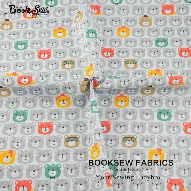 Серый переплетенный Мишка из 100% хлопкового твила домашний текстиль стеганая