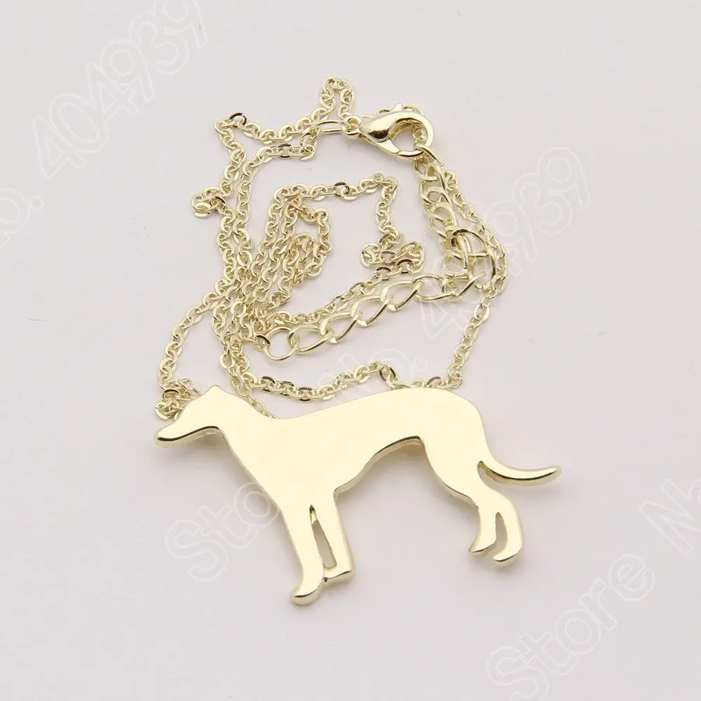 1 шт. длинное ожерелье с изображением животного Greyhound ожерелья и подвески милое