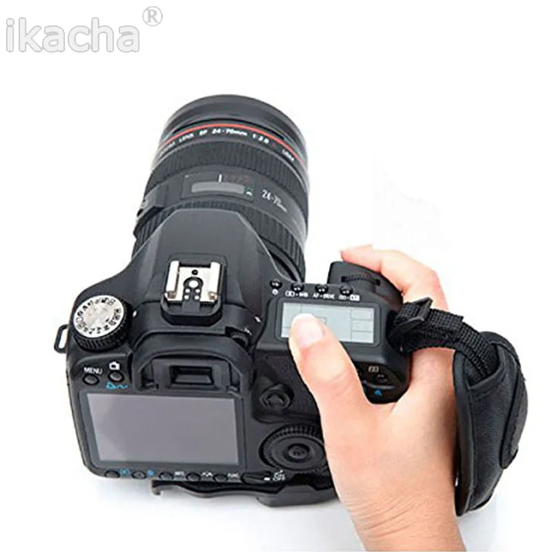 Высокое качество Черный кожаный мягкий ремешок для камеры Canon Nikon Sony Olympus|belt for