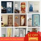 Креативные 3D наклейки на двери из ПВХ, водостойкие, для обновления двери, самоклеящиеся наклейки сделай сам для домашнего декора, Переводные картинки 90x20, 0 см77x200 см, оптовая продажа