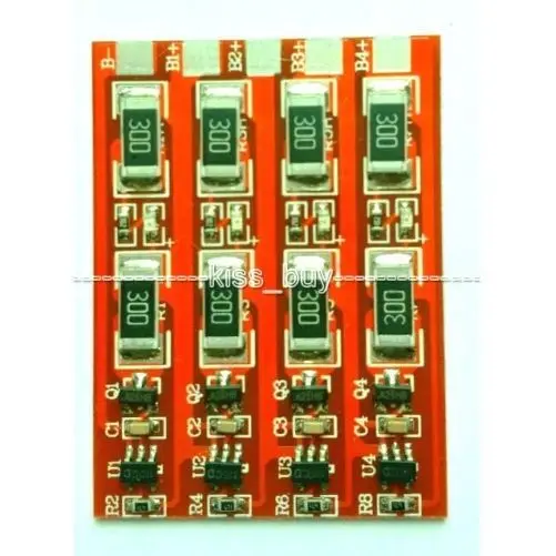 Защитная плата для зарядки аккумулятора BMS с балансом 1s 2s 3s 4s cell 3 2 V LiFePo4
