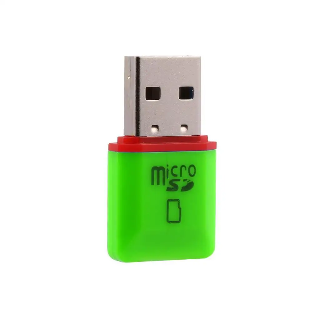 Портативный мини USB 2 0 высокоскоростной Micro SD TF памяти светло-зеленый синий