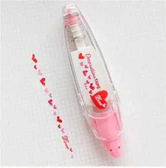 G49 1X мультяшная Милая декоративная Корректирующая лента Fita Cetim Deco Rush Papeleria Cinta Correctora Kawaii школьные материалы - Цвет: Pink