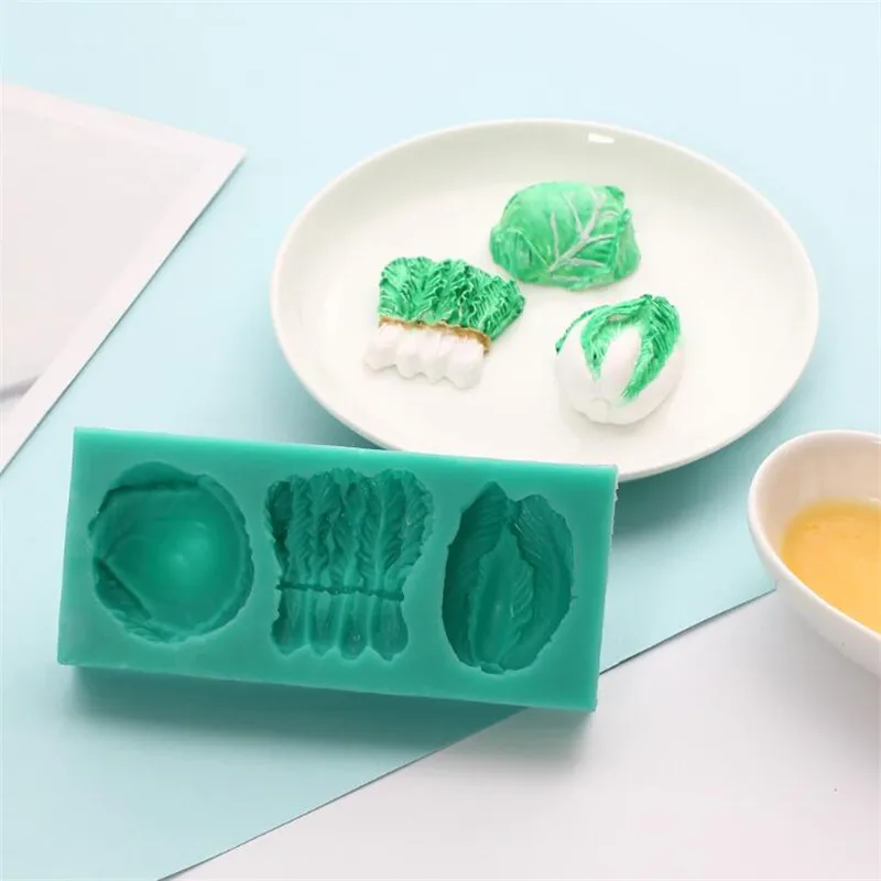 1 шт. DIY 3D растительный и фруктовый помадка форма для выпечки формы мыла сахарное