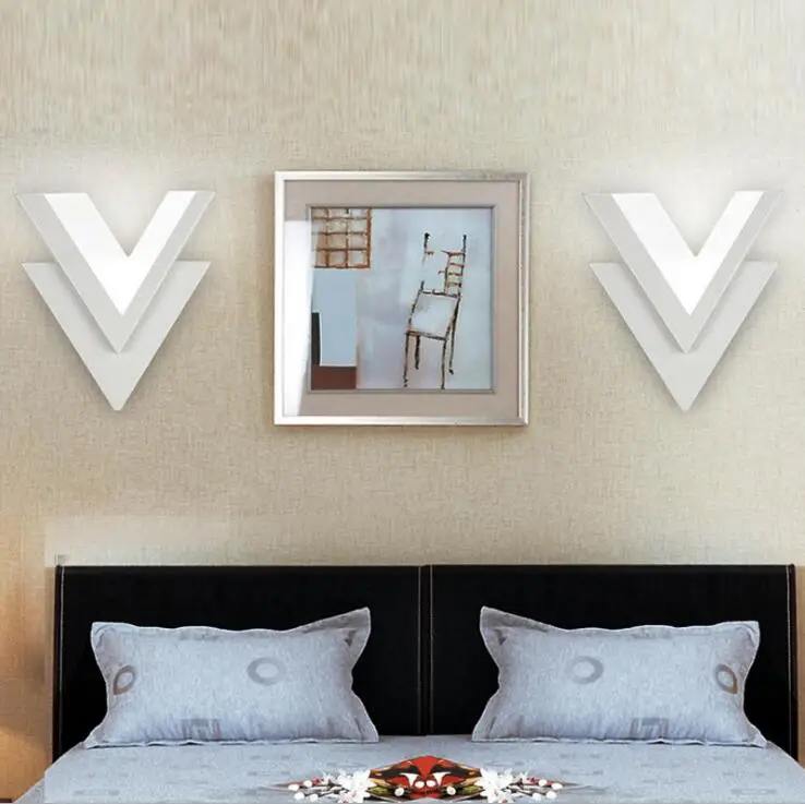 

Creative bedside led wall lamp stairs modern minimalist living room aisle hotel bedside bedroom wall lamp