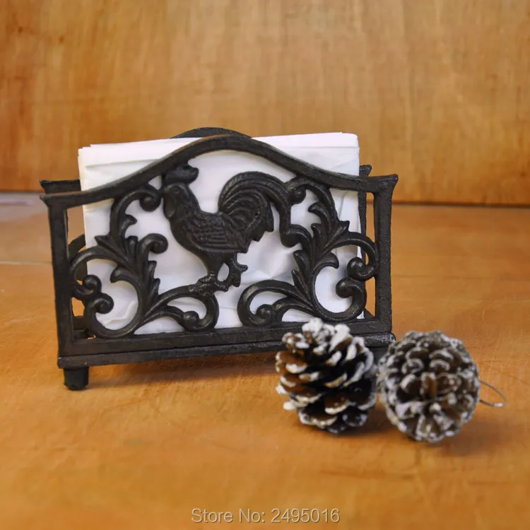 Новый кованого железа салфетница коробка для салфеток Салфетка держатель бумаги