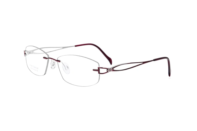 Не вызывает аллергии 100% чистый титан очки оправа для женщин Высокое качество без