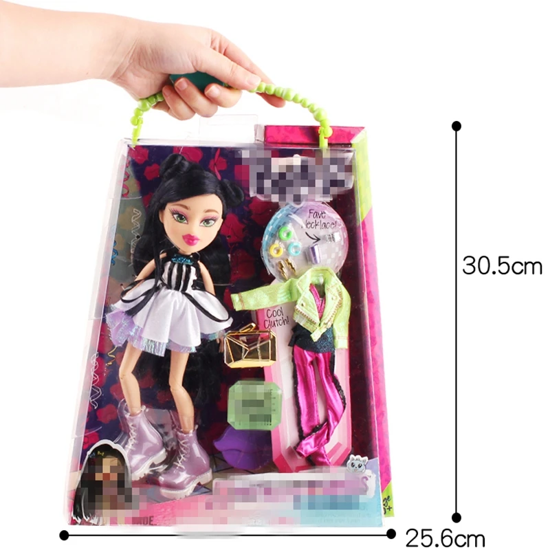 Оригинальная Кукла Bratz для учебы за рубежом красные волосы и красивая