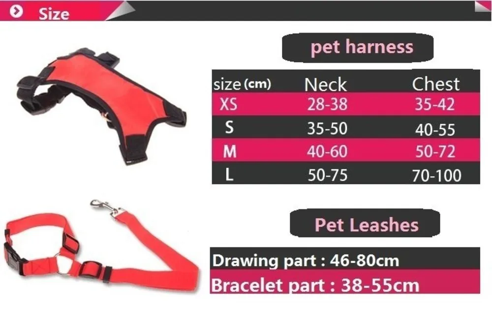 Dog Pet Harness Safety Seat Belt For Car Leash Collar Supplies Products Stuff Pads 4 Sizes | Дом и сад