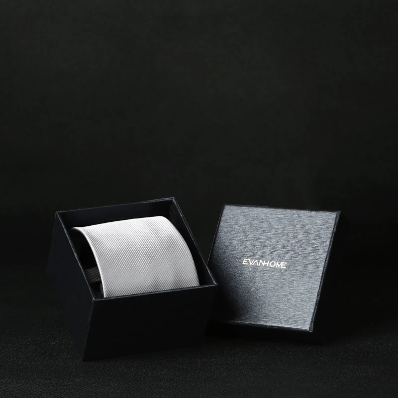 2019 Мужская мода ленивый молния шеи кольцо галстуки твердые серебряные Досуг