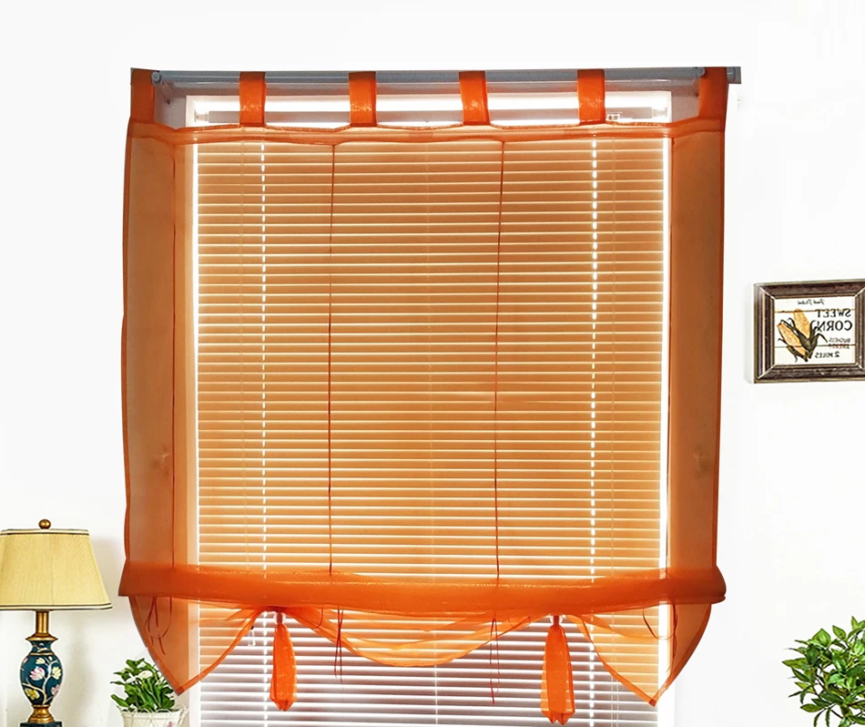 8 цветов римская лента занавеска полиэстер вуаль шариковый контроллер штора