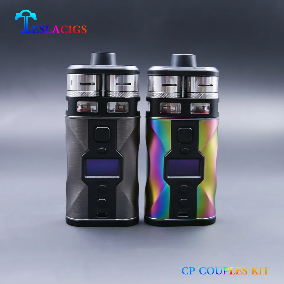 Оригинал Тесла CP пары комплект Двойной rdta Tank испаритель Vape TC TCR Electronice сигареты