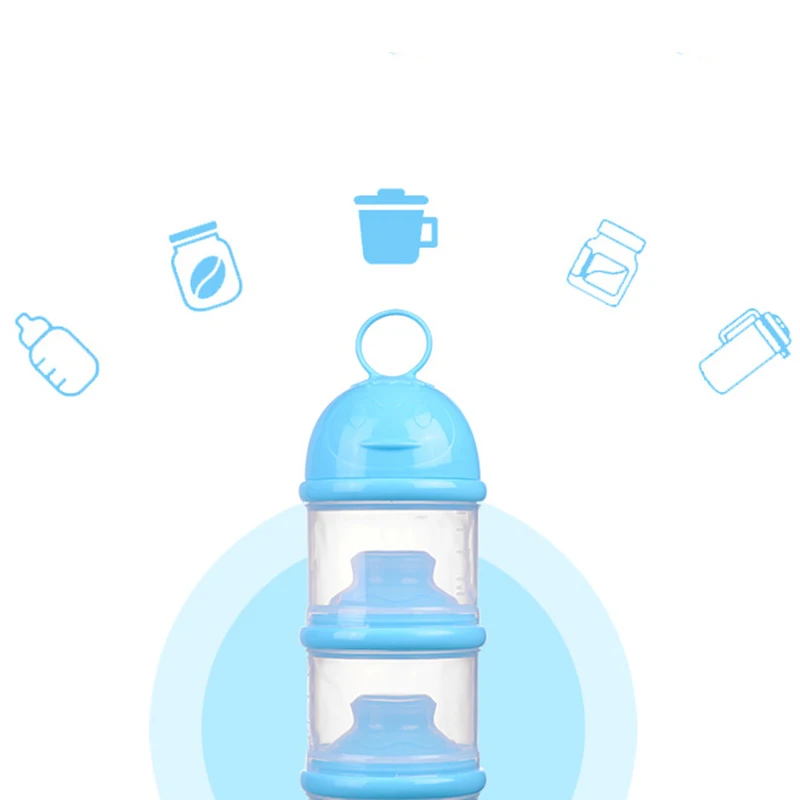 Portable Milk Powder Formula Dispenser Food Container Storage Feeding Box for Toddler Baby Three-Layer | Мать и ребенок