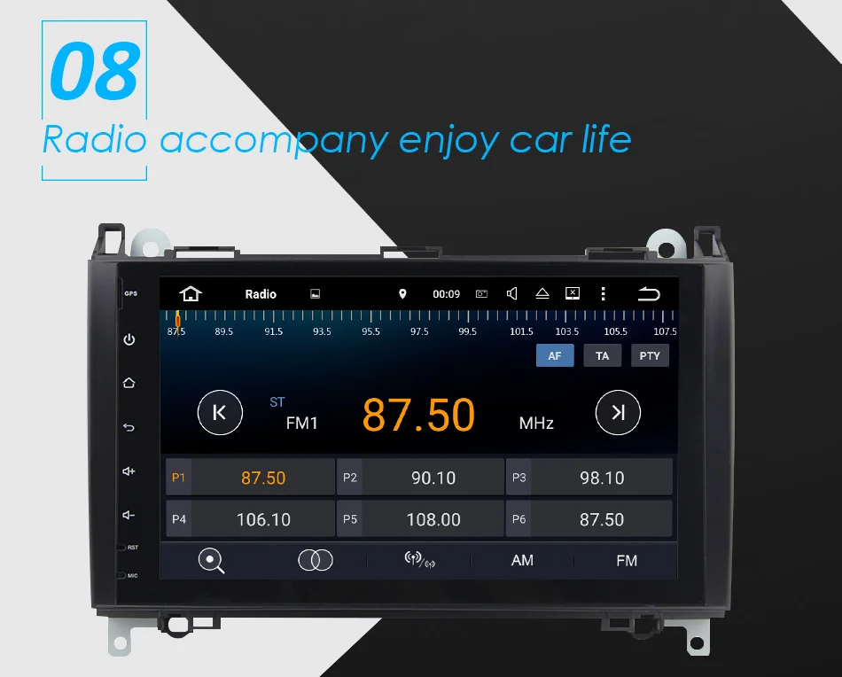 Eunavi 2 Din Android 9,0 автомобильный DVD мультимедийный плеер для Benz Sprinter Vito W169 W245 W469 W639 B200 радио головное устройство gps стерео