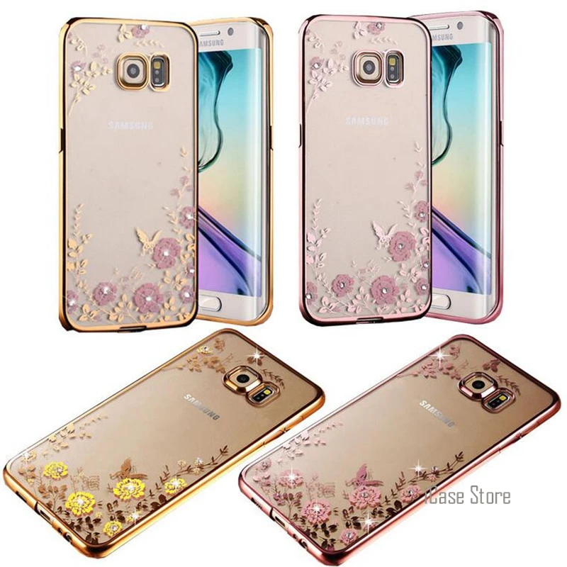 Новый роскошный Secret Garden Цветы Стразы мобильный телефон чехлы для Samsung Galaxy J5 J7 2016