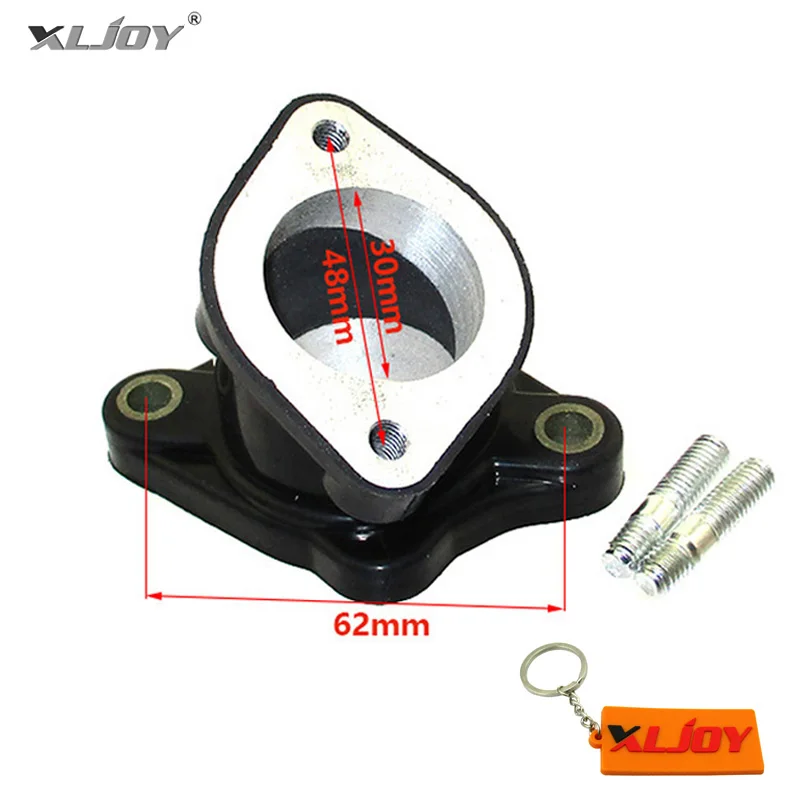 XLJOY 30 мм изгиб впускной трубы угловой коллектор для 200cc CG250 250cc Dirt Bike Go Kart ATV