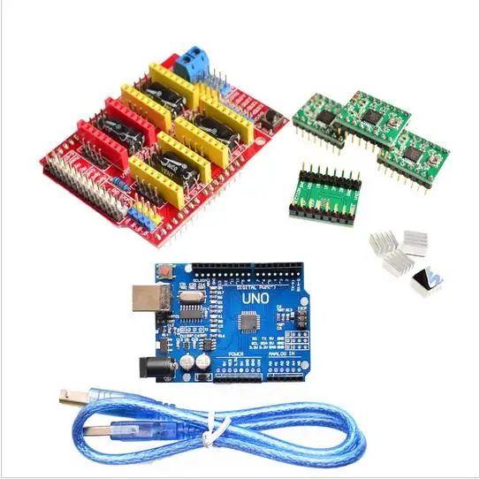 V3.0 гравер с ЧПУ щит + плата Драйвер шагового двигателя A4988 для UNO R3 Arduino |