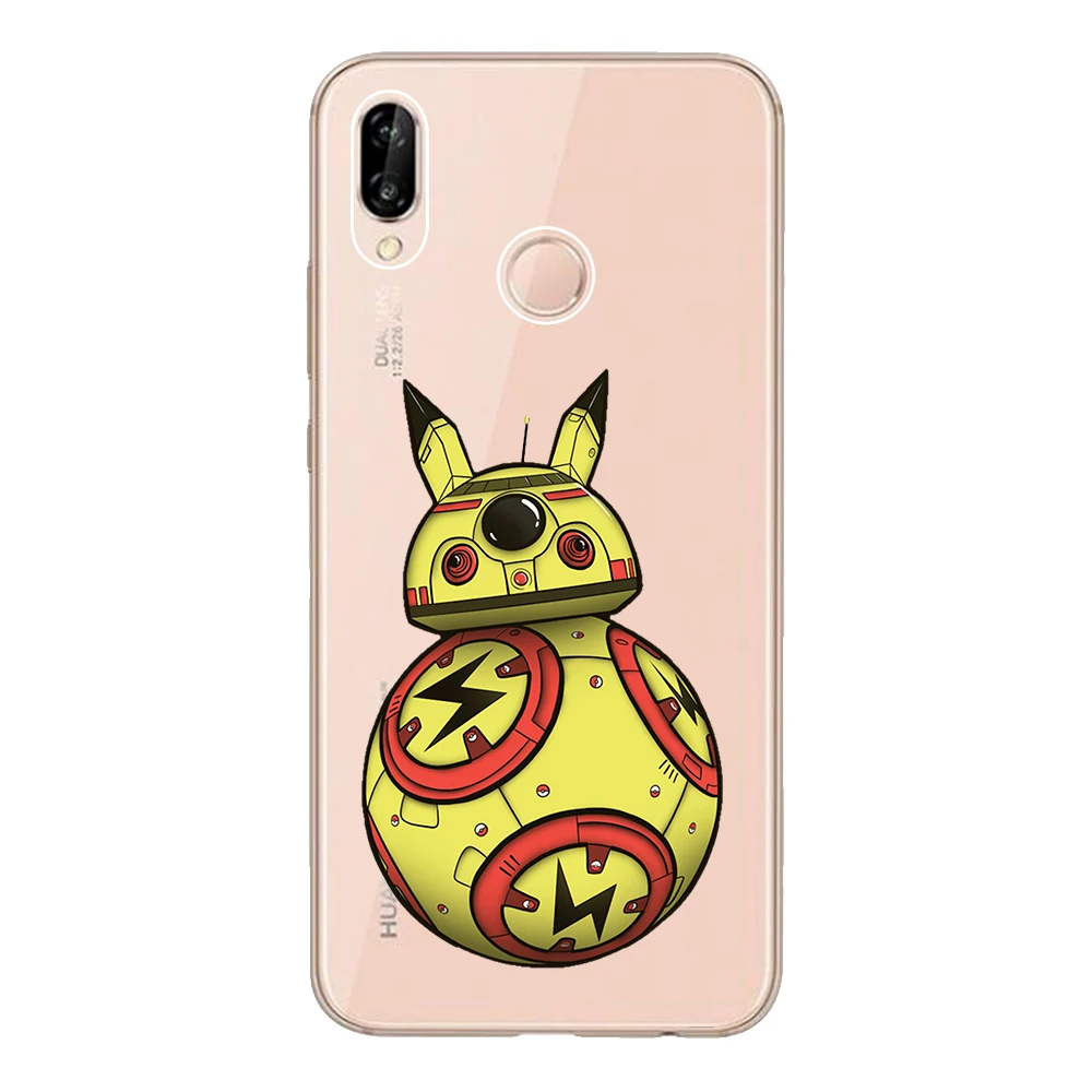 Для Huawei P20 Lite чехол 5 84 &quotМягкий ТПУ силиконовый Nova 3e Coque Star Wars BB8 Fundas защитный для