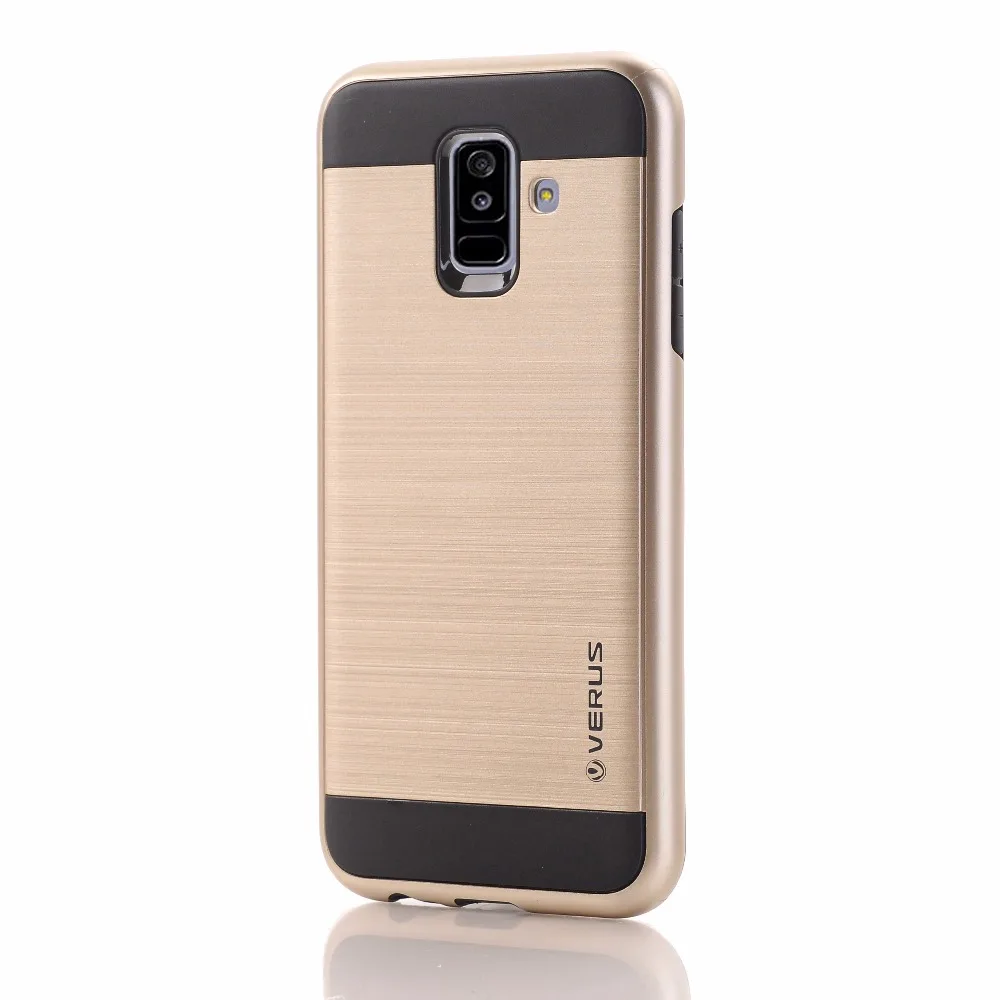 Противоударный пластиковый гибридный армированный чехол для Samsung Galaxy A6 A6plus 2018