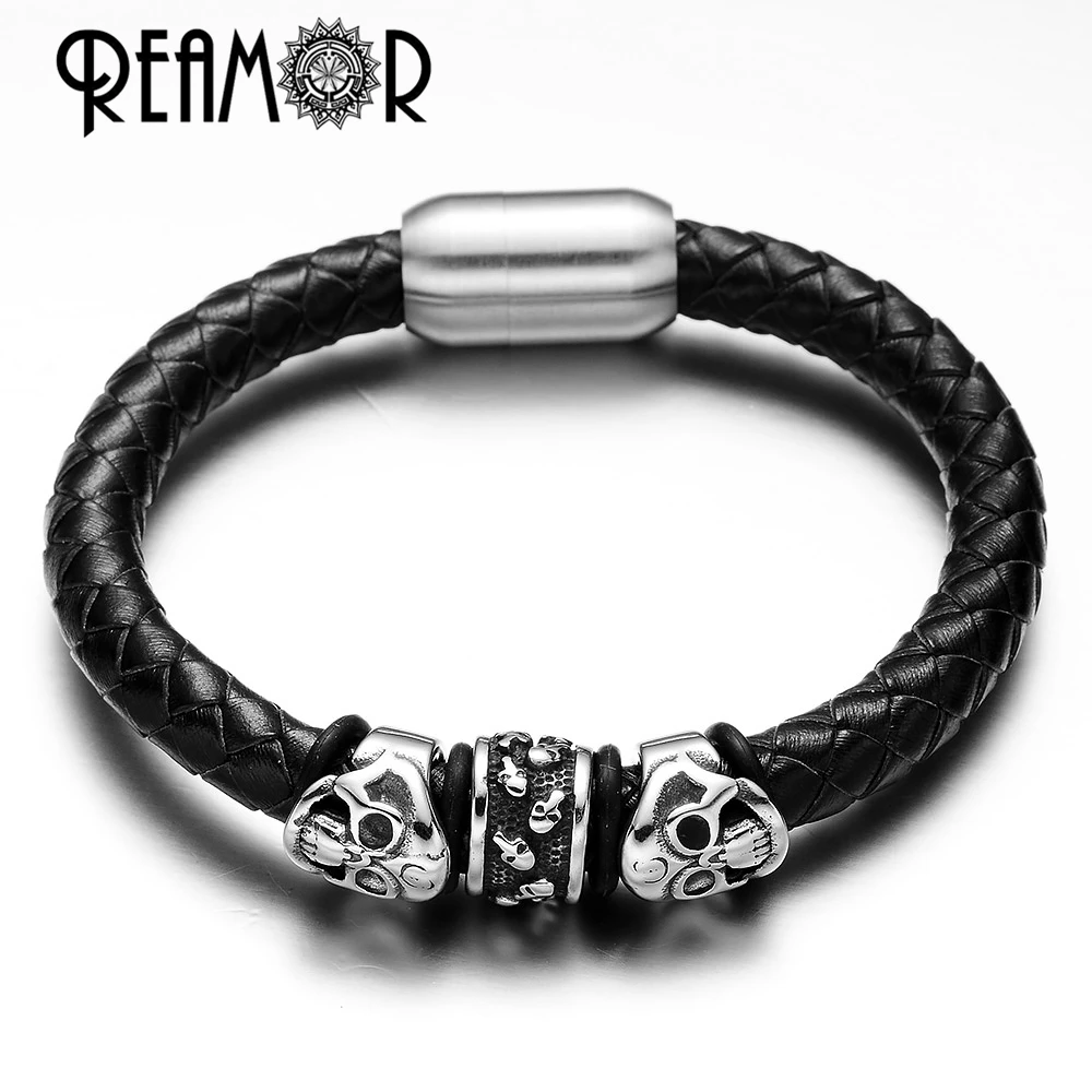 Европейские металлические шармы из нержавеющей стали REAMOR панковские шарики в