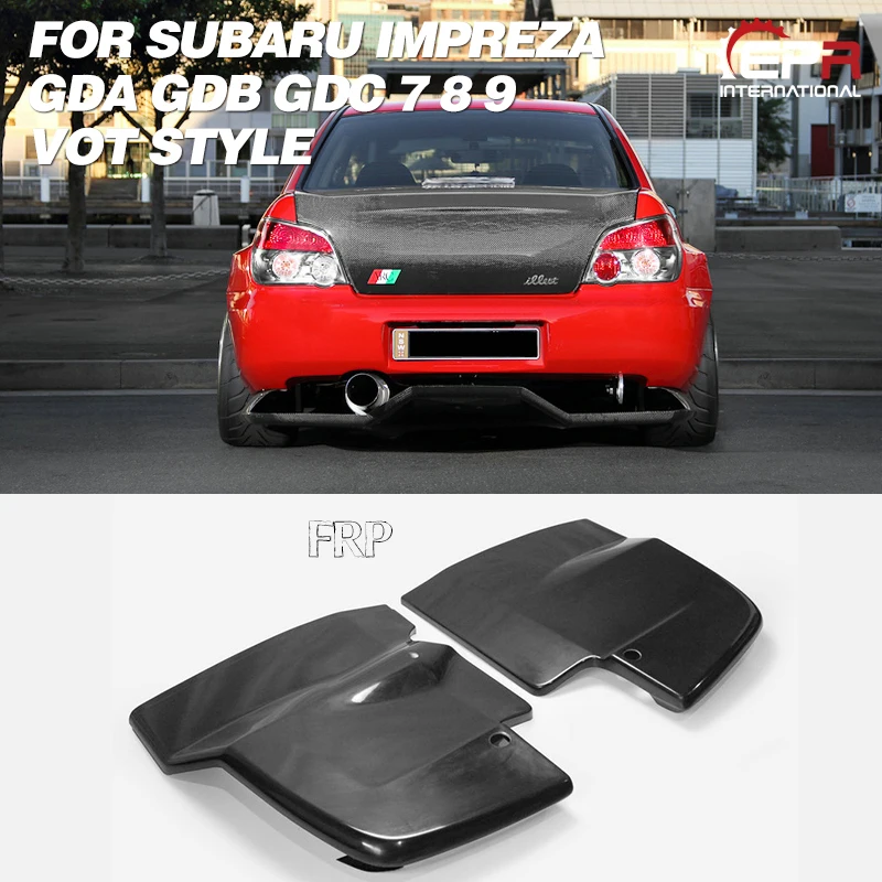 Рассеиватель из стекловолокна для SUBARU Impreza GDA GDB GDC 7 8 9 VOT style FRP задний рассеиватель