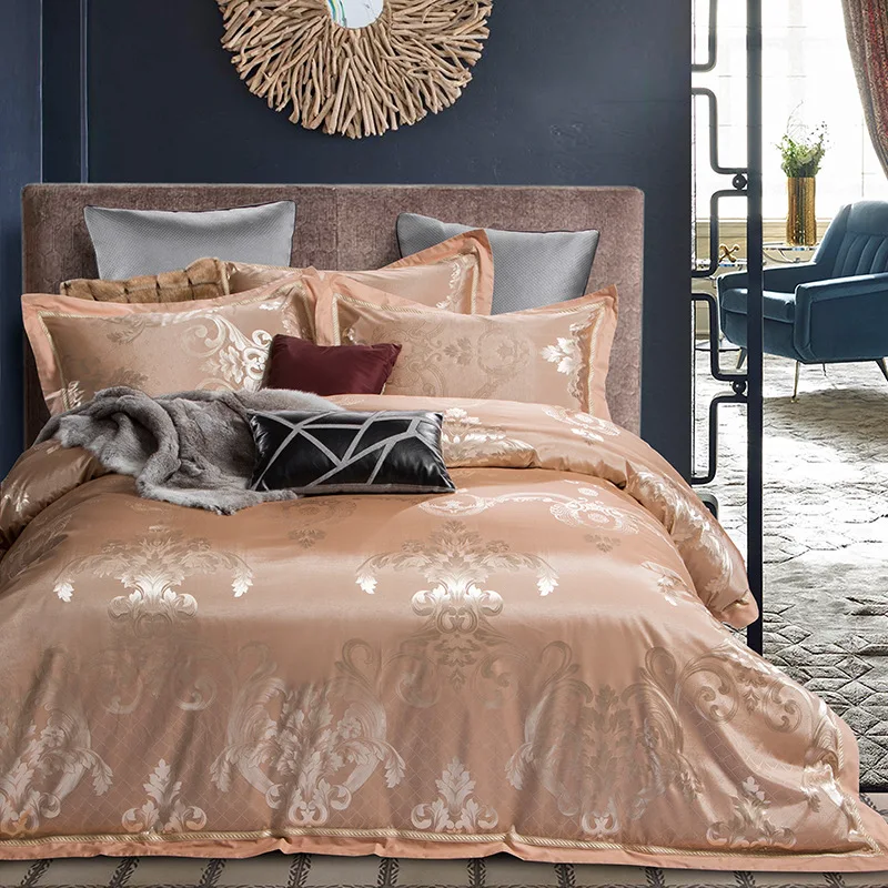 2018 Новые Свадебные/отеля/дома роскошный дворец Тенсел хлопок жаккард 4 шт.