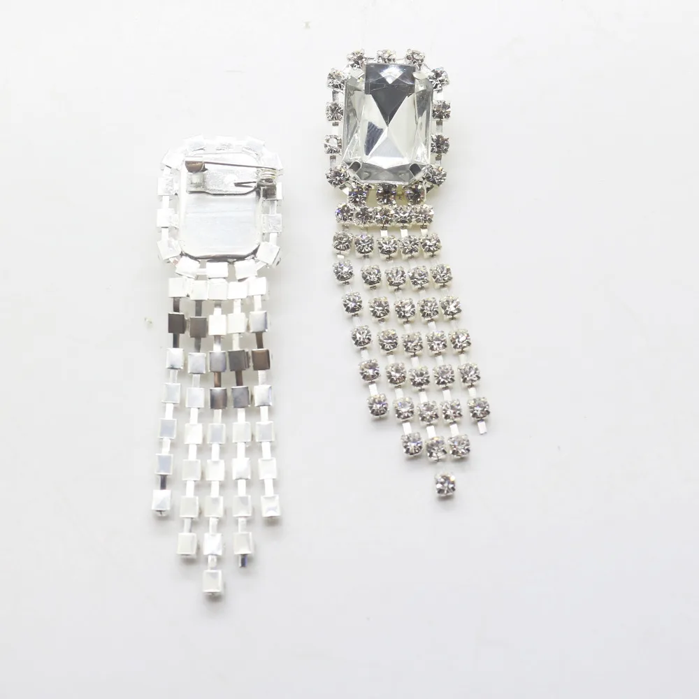 Модная брошь на пуговице со стразами 10 шт./лот посеребрение прозрачные кристаллы