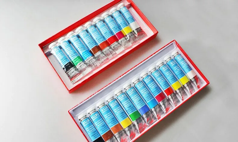 Германия, Аутентичные акварельные краски LUKAS Aquarellfarbe, 12/9 цветов, набор, высокое качество, тонкая студия, мастер-уровень
