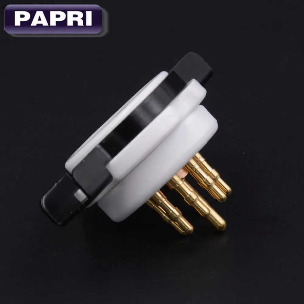 2 шт. высококачественные керамические 7 контактные трубчатые розетки латунный