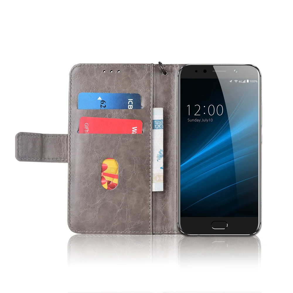 Кожаный чехол-книжка для UMIDIGI S Fundas с цветочным принтом 100% специальный