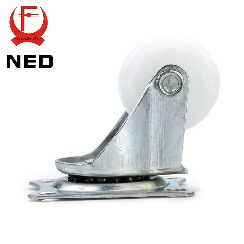 Ned 12 кг универсальный поворотный Колёсики 1.5 &quotКолёса белого pp нейлон двойной