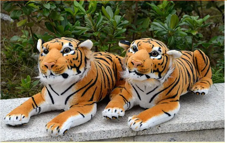 

new lying lovely tiger toy stuffed yellow tiger doll cute tiger doll gift about 50cm 2553