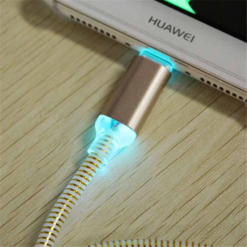 Новый Android градиентный Llight type C USB Кабель зарядного устройства для Onplus 5T Xiaomi mi A1 x2