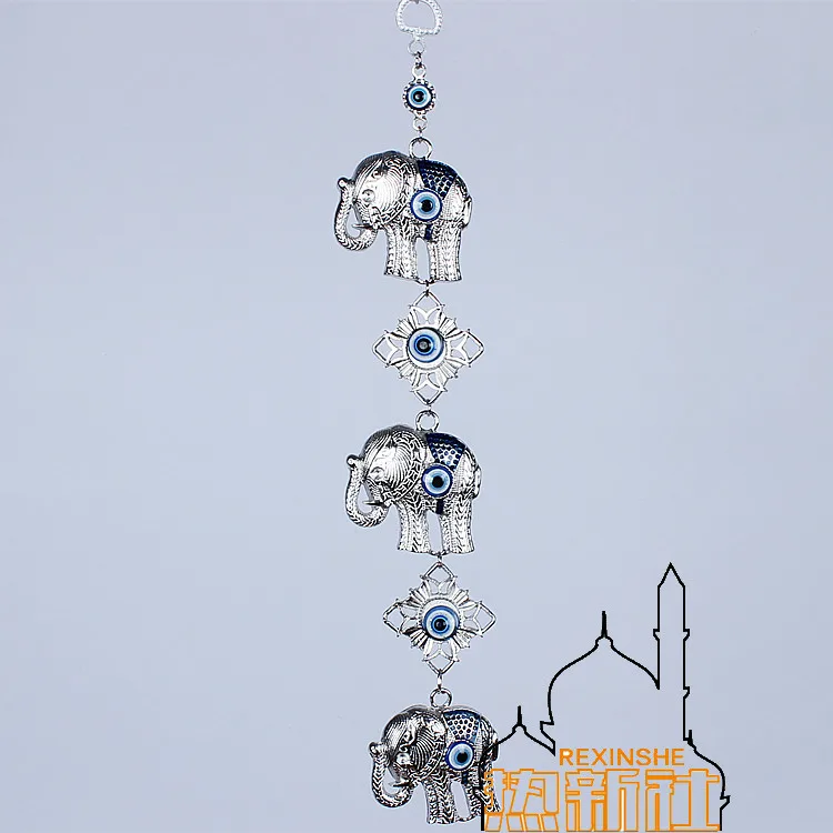 

Turkey blue eyed elephant Muslim peace pendant ornaments evil town house automobile ornaments hanging pendant