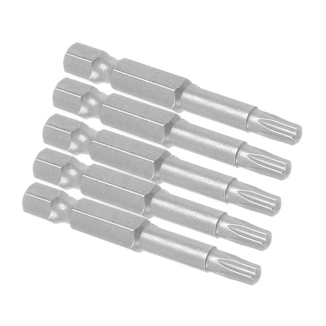 

6.3mm Hexagon Shank 4mm T20 Magnetic Tip Torx Screwdriver Bits 10 Pcs