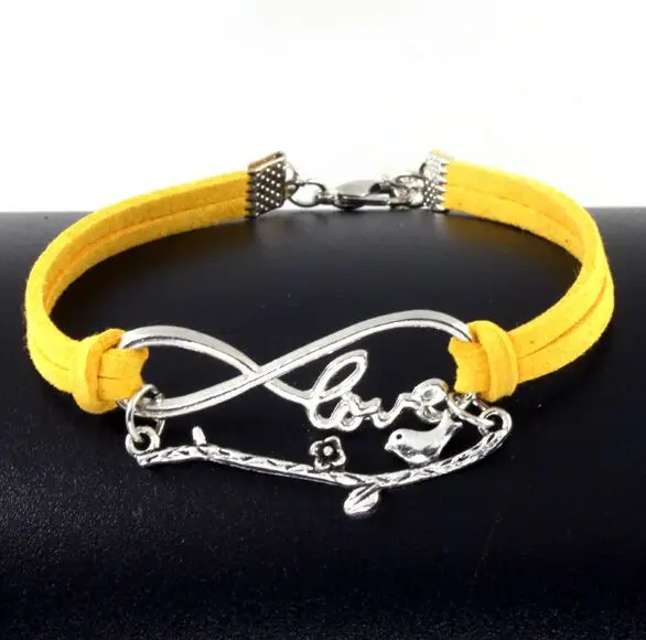 1pc infinity handmade bracelet Vintage Animals Antique Silver rope hotsell Charms Infinity Bangles Leather Bracelet 6389-6392 | Украшения и