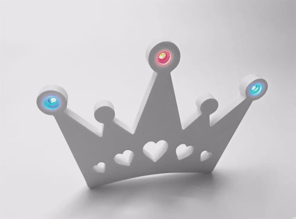 

15cm Artificial wood wooden letter LED Luminous crown of birthday party bridal gift use for home wedding decoration white letter