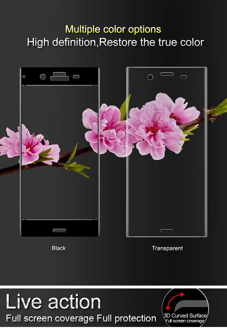 IMAK Для sony Xperia XZ1 3D изогнутая поверхность полное покрытие экрана Закаленное стекло протектор экрана для sony Xperia XZ1 5,2''