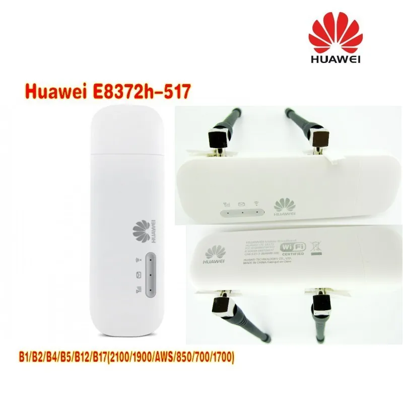 Разблокированный модем Huawei E8372 150 Мбит/с 4G Wi Fi роутер LTE plus 2 антенны|wifi plus|unlock huawei