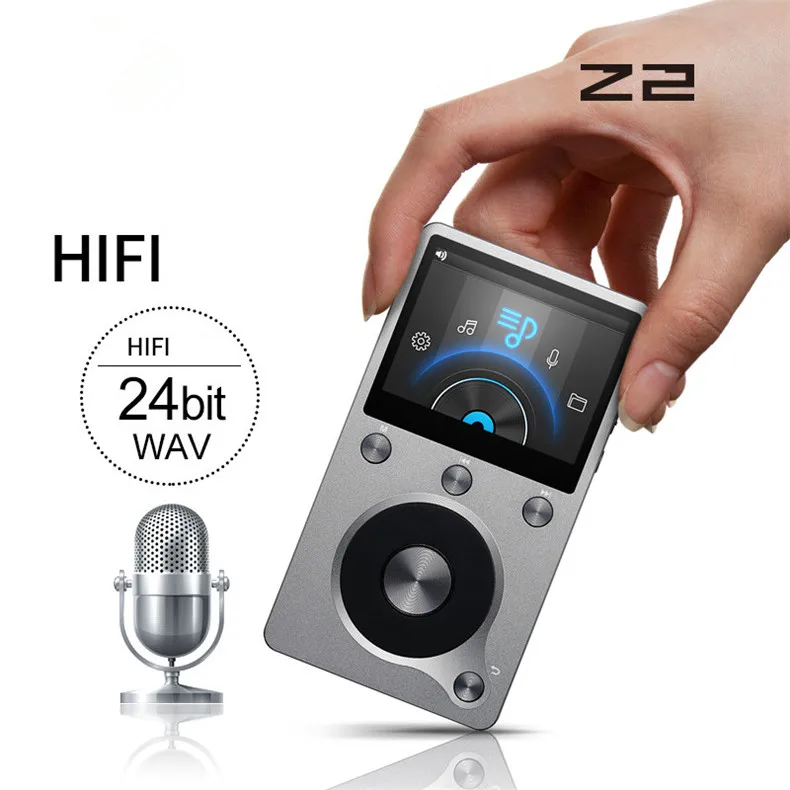 Новые оригинальные Aigo Z2 Высокое качество 8G Портативный DSD HIFI без потерь Запись аудио плеера Мини движение MP3 плеер