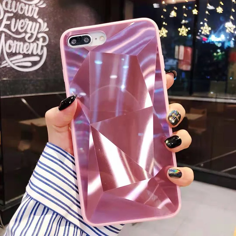 Модный чехол для телефона Pattrn iPhone 6 6S 7 8 Plus роскошный лазерный зеркальный XS Max XR X